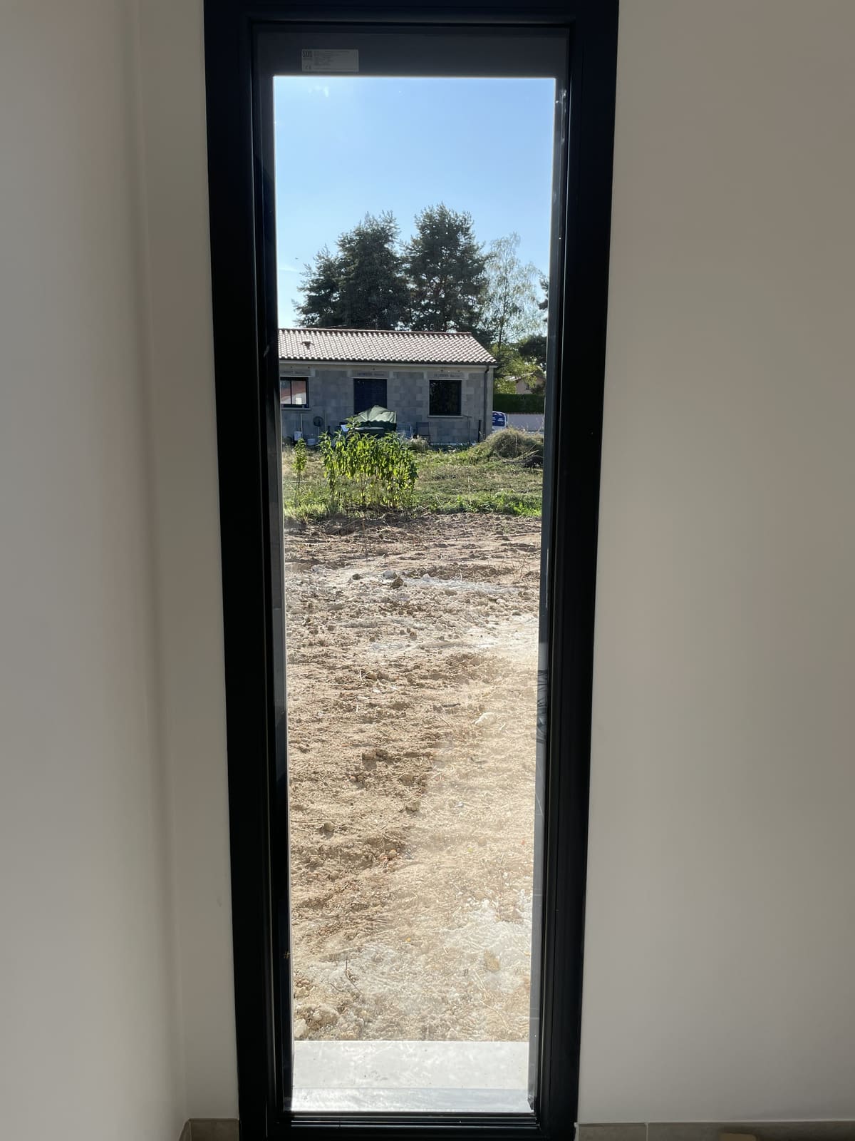 Baie vitrée propre et transparente après nettoyage — Major Compagnie